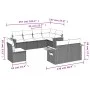 Gartensofagarnitur mit beigen Kissen, 8-teilig, aus PE-Rattan. von , Gartensets - Ref: Foro24-3227003, Preis: 662,68 €, Rabat...