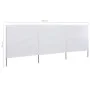 3-panel beach windbreaker in sand white fabric 400x80 cm by vidaXL, Umbrellas - Ref: Foro24-47140, Price: 32,80 €, Discount: %