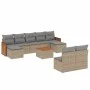 Juego de sofás jardín con cojines beige 10 pzas ratán sintético de , Conjuntos de jardín - Ref: Foro24-3228061, Precio: 563,5...