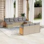 Juego de sofás jardín con cojines beige 10 pzas ratán sintético by , Garden sets - Ref: Foro24-3228096, Price: 634,94 €, Disc...