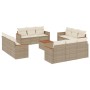 Set sofás de jardín con cojines 13 pzas ratán sintético beige by , Garden sets - Ref: Foro24-3258243, Price: 933,43 €, Discou...