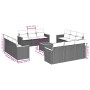Set sofás de jardín con cojines 13 pzas ratán sintético beige by , Garden sets - Ref: Foro24-3258243, Price: 933,43 €, Discou...