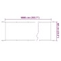 Toldo vertical tela oxford azul 60x1000 cm