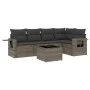 Gartenmöbel-Set, 6-teilig, mit grauen Polstern aus synthetischem Rattan. von , Gartensets - Ref: Foro24-3252477, Preis: 386,1...