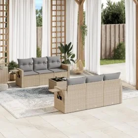 Set sofás de jardín 7 piezas y cojines ratán sintético beige by , Garden sets - Ref: Foro24-3252746, Price: 556,47 €, Discoun...