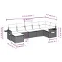 Set sofás de jardín 7 piezas y cojines ratán sintético beige de , Conjuntos de jardín - Ref: Foro24-3252816, Precio: 461,09 €...