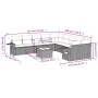 Set de sofás de jardín 11 pzas y cojines ratán sintético negro by , Garden sets - Ref: Foro24-3253052, Price: 694,38 €, Disco...