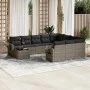 Set de sofás de jardín 11 pzas y cojines ratán sintético gris by , Garden sets - Ref: Foro24-3253067, Price: 670,85 €, Discou...