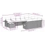 Set de sofás de jardín 11 pzas y cojines ratán sintético gris by , Garden sets - Ref: Foro24-3253067, Price: 670,85 €, Discou...