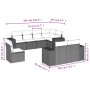 Juego de sofás de jardín con cojines beige 8 pzas ratán PE by , Garden sets - Ref: Foro24-3222837, Price: 594,26 €, Discount: %