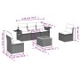 Juego de sofás jardín con cojines 6 pzas ratán sintético beige by , Modular outdoor sofas - Ref: Foro24-3224505, Price: 355,4...