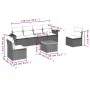 Set sofás de jardín 7 piezas y cojines ratán sintético beige by , Modular outdoor sofas - Ref: Foro24-3224511, Price: 455,44 ...