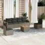 7-teiliges Gartensofa-Set mit grauen PE-Rattan-Kissen. von , Modulare Sofas für den Außenbereich - Ref: Foro24-3224513, Preis...