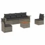 7-teiliges Gartensofa-Set mit grauen PE-Rattan-Kissen. von , Modulare Sofas für den Außenbereich - Ref: Foro24-3224513, Preis...