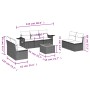 Juego de sofás de jardín con cojines beige 8 pzas ratán PE by , Modular outdoor sofas - Ref: Foro24-3224518, Price: 481,22 €,...