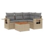 Gartensofa-Set mit 5-teiligen Kissen aus synthetischem Rattan in Beige. von , Modulare Sofas für den Außenbereich - Ref: Foro...