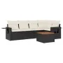 Set de sofás de jardín 6 piezas y cojines ratán sintético negro by , Modular outdoor sofas - Ref: Foro24-3224551, Price: 362,...