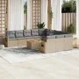 Set de sofás de jardín 12 pzas y cojines ratán sintético marrón by , Modular outdoor sofas - Ref: Foro24-3224792, Price: 721,...