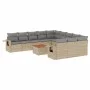 Set de sofás de jardín 12 pzas y cojines ratán sintético marrón by , Modular outdoor sofas - Ref: Foro24-3224792, Price: 721,...