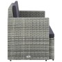 2-Sitzer-Gartensofa mit grauen synthetischen Rattankissen von vidaXL, Outdoor-Sofas - Ref: Foro24-45783, Preis: 189,91 €, Rab...