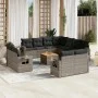 Set de sofás de jardín 12 pzas con cojines ratán sintético gris by , Modular outdoor sofas - Ref: Foro24-3224828, Price: 823,...