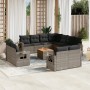 Set de sofás de jardín 12 pzas con cojines ratán sintético gris by , Modular outdoor sofas - Ref: Foro24-3224828, Price: 839,...