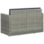 2-seater garden sofa with gray synthetic rattan cushions by vidaXL, Outdoor sofas - Ref: Foro24-45783, Price: 187,60 €, Disco...
