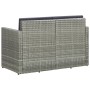 2-Sitzer-Gartensofa mit grauen synthetischen Rattankissen von vidaXL, Outdoor-Sofas - Ref: Foro24-45783, Preis: 189,91 €, Rab...