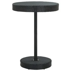 Black synthetic rattan garden table 75.5x106 cm by vidaXL, Garden tables - Ref: Foro24-45859, Price: 73,86 €, Discount: %