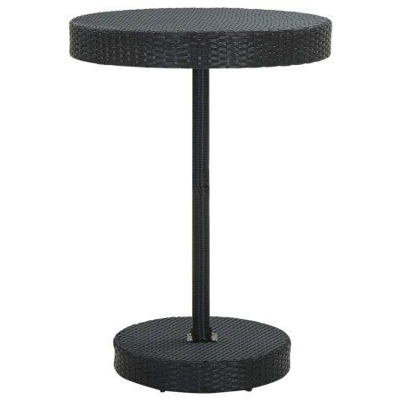 Black synthetic rattan garden table 75.5x106 cm by vidaXL, Garden tables - Ref: Foro24-45859, Price: 74,48 €, Discount: %
