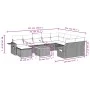 Set de sofás de jardín 11 pzas y cojines ratán sintético gris by , Modular outdoor sofas - Ref: Foro24-3224856, Price: 627,53...