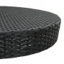 Mesa de jardín de ratán sintético negro 75,5x106 cm de vidaXL, Mesas de jardín - Ref: Foro24-45859, Precio: 73,86 €, Descuent...