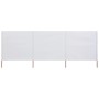 3-teilige Strandwindschutzscheibe weißer Sandstoff 400x160 cm von vidaXL, Sonnenschirme - Ref: Foro24-47148, Preis: 62,80 €, ...