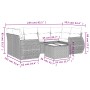 Set de sofás de jardín 7 piezas con cojines ratán PE gris by , Garden sets - Ref: Foro24-3221119, Price: 442,92 €, Discount: %
