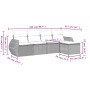 Juego de sofás jardín con cojines 5 pzas ratán sintético gris by , Garden sets - Ref: Foro24-3221289, Price: 306,52 €, Discou...