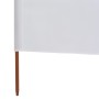 3-teilige Strandwindschutzscheibe weißer Sandstoff 400x160 cm von vidaXL, Sonnenschirme - Ref: Foro24-47148, Preis: 62,80 €, ...