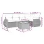 Gartenmöbel-Set, 6-teilig, mit grauen Polstern aus synthetischem Rattan. von , Gartensets - Ref: Foro24-3221339, Preis: 395,3...