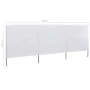 Beach windbreak with 3 panels, white sand fabric, 400x160 cm. by vidaXL, Umbrellas - Ref: Foro24-47148, Price: 57,49 €, Disco...