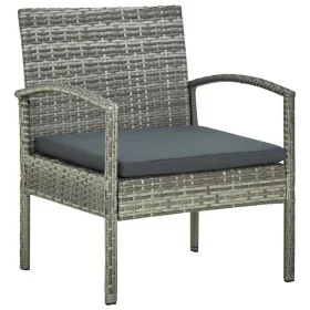 Gartenstuhl mit grauem synthetischem Rattankissen von vidaXL, Gartenstühle - Ref: Foro24-45796, Preis: 80,03 €, Rabatt: %