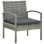 Garden chair with gray synthetic rattan cushion by vidaXL, Garden chairs - Ref: Foro24-45796, Price: 76,05 €, Discount: %