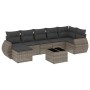Set de sofás de jardín 8 pzas y cojines ratán sintético gris by , Modular outdoor sofas - Ref: Foro24-3221689, Price: 479,95 ...