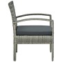Gartenstuhl mit grauem synthetischem Rattankissen von vidaXL, Gartenstühle - Ref: Foro24-45796, Preis: 76,86 €, Rabatt: %