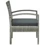 Silla de jardín con cojín ratán sintético gris de vidaXL, Sillas de jardín - Ref: Foro24-45796, Precio: 76,05 €, Descuento: %