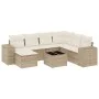 Gartensofagarnitur mit beigen Kissen, 8-teilig, aus PE-Rattan. von , Gartensets - Ref: Foro24-3222907, Preis: 543,30 €, Rabat...