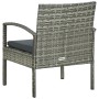 Gartenstuhl mit grauem synthetischem Rattankissen von vidaXL, Gartenstühle - Ref: Foro24-45796, Preis: 76,86 €, Rabatt: %