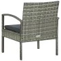 Gartenstuhl mit grauem synthetischem Rattankissen von vidaXL, Gartenstühle - Ref: Foro24-45796, Preis: 80,03 €, Rabatt: %
