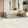 Juego de sofás jardín con cojines beige 10 pzas ratán sintético de , Conjuntos de jardín - Ref: Foro24-3223067, Precio: 680,4...