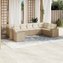 Juego de sofás jardín con cojines beige 10 pzas ratán sintético by , Garden sets - Ref: Foro24-3223067, Price: 654,54 €, Disc...