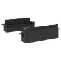 Set de sofás de jardín 8 piezas y cojines ratán sintético negro by , Modular outdoor sofas - Ref: Foro24-3224480, Price: 603,...