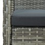 Gartenstuhl mit grauem synthetischem Rattankissen von vidaXL, Gartenstühle - Ref: Foro24-45796, Preis: 76,86 €, Rabatt: %